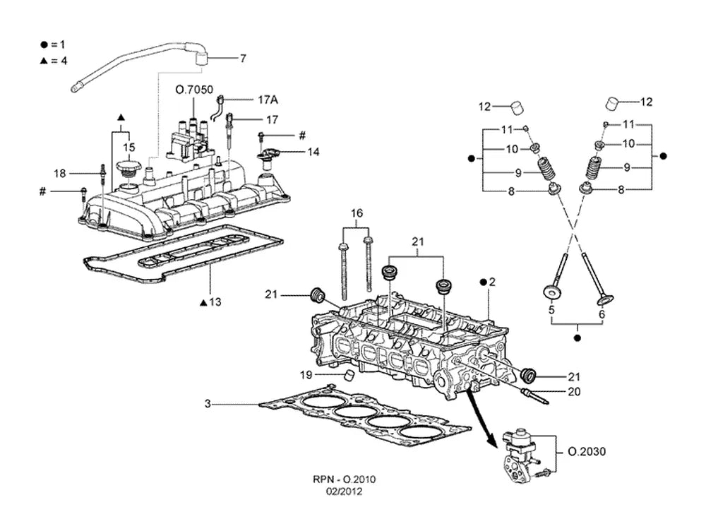 Catálogo de Peças Ford Ranger — vista explodida 1