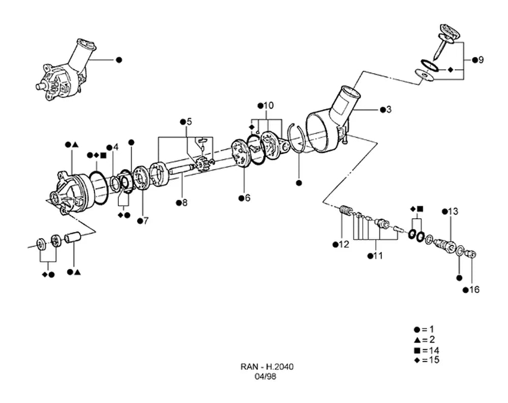 Catálogo de Peças Ford Ranger — vista explodida 3