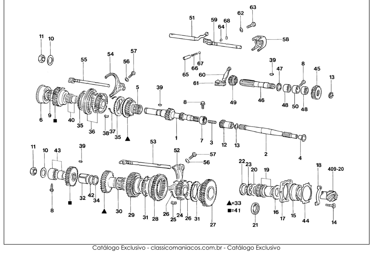 Catálogo de Peças Volkswagen Gol GT, GTI e GTS AE, AP e AT (1980-1996) — vista explodida 3 (pág. 634 do PDF)