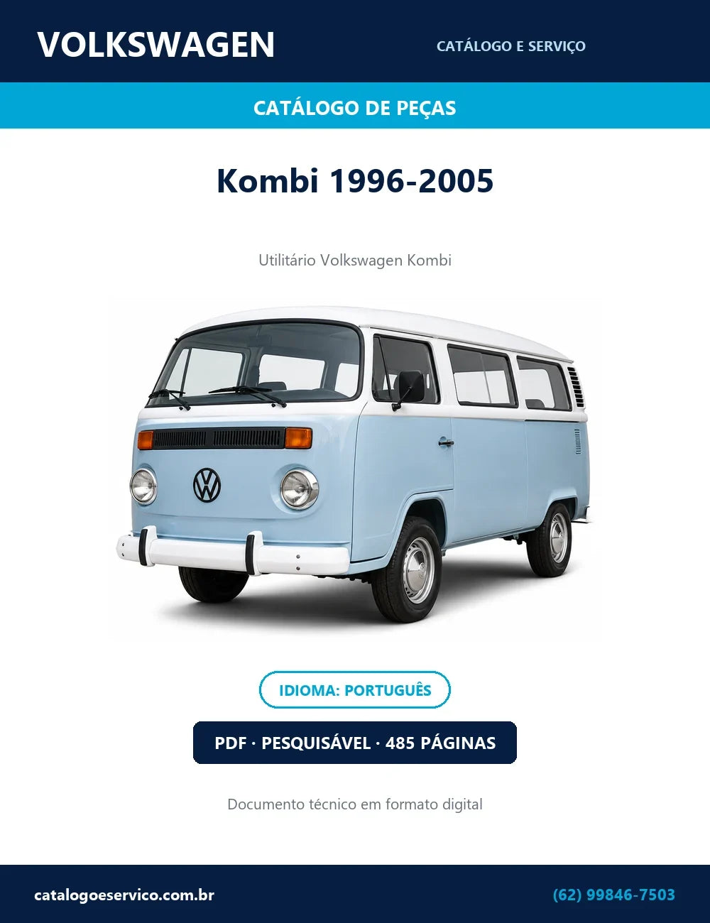Catálogo de Peças Volkswagen Kombi 1996-2005 — capa