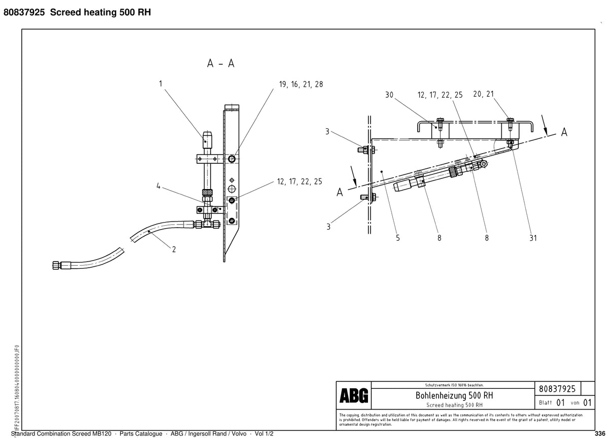 ABG MB120 Ingersoll Rand — vista explodida 2