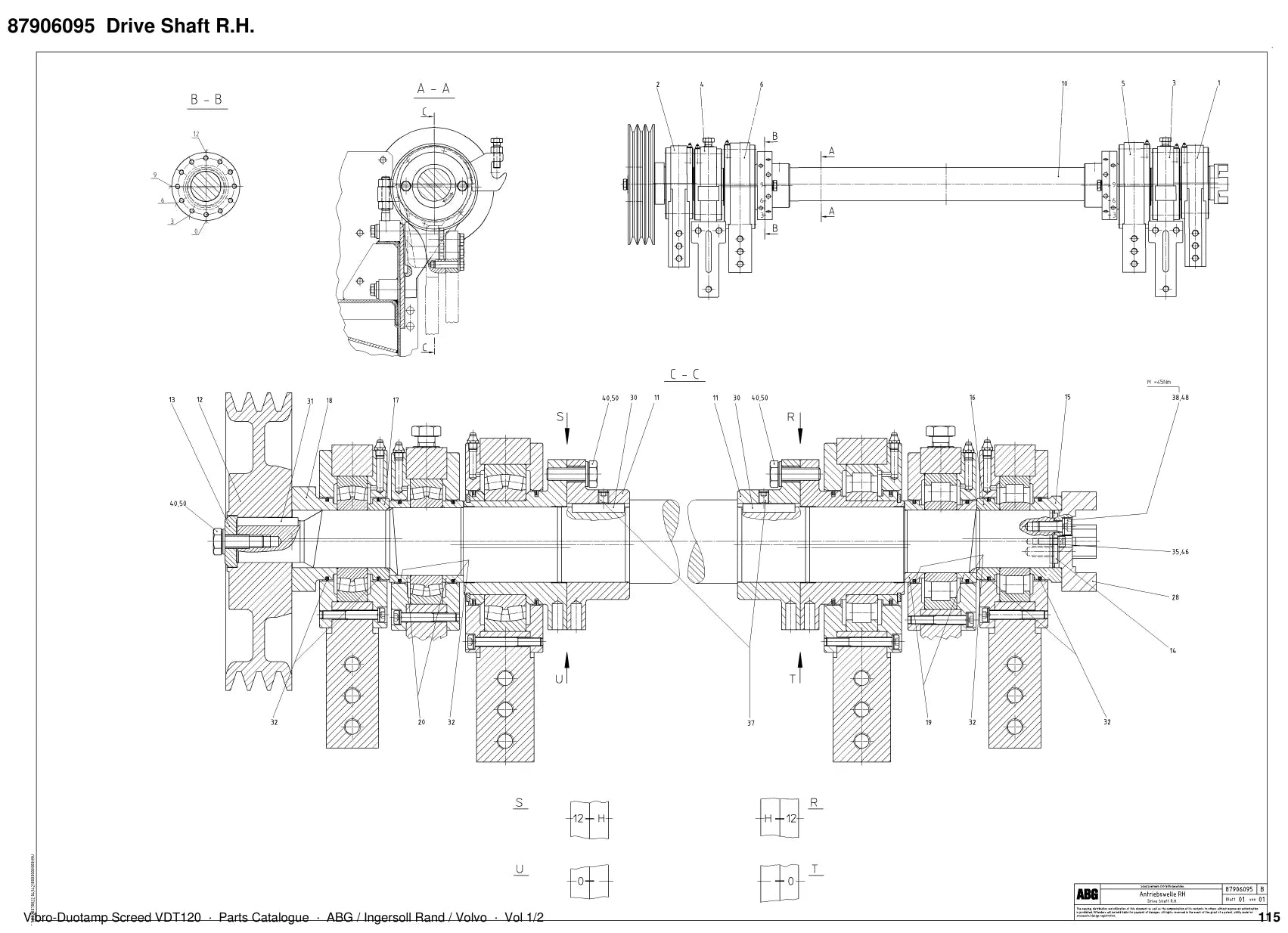 ABG VDT120 Ingersoll Rand — vista explodida 1