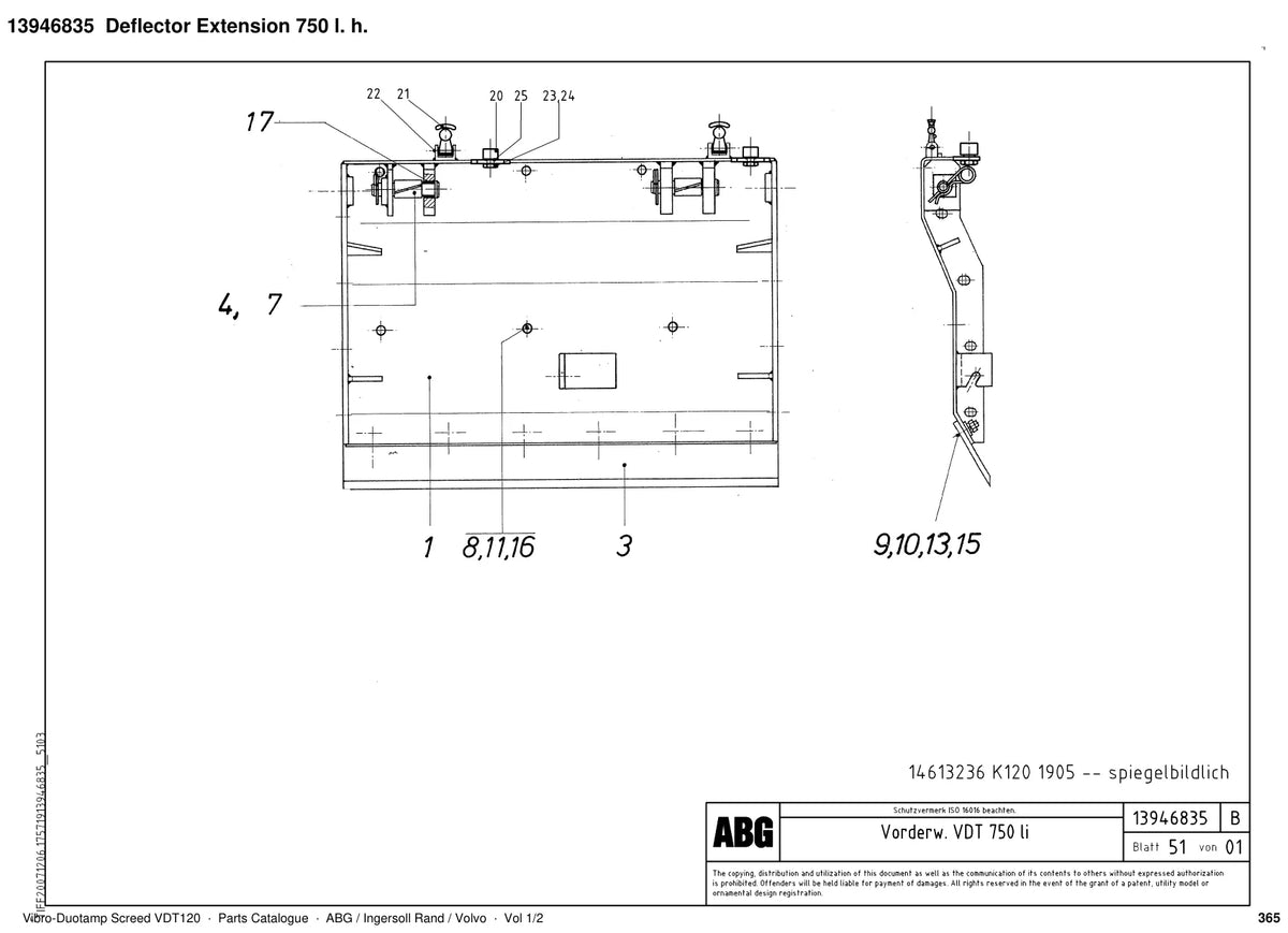 ABG VDT120 Ingersoll Rand — vista explodida 2