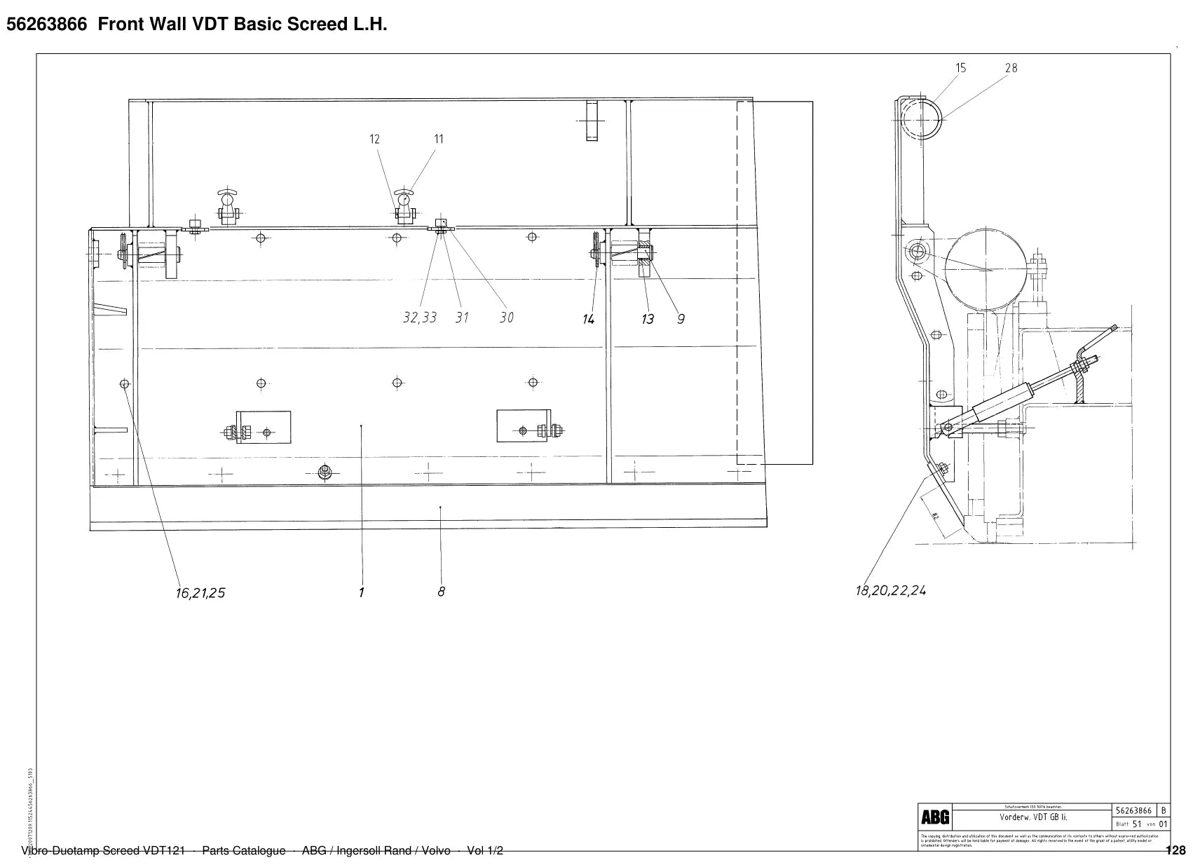 ABG VDT121 Ingersoll Rand — vista explodida 1