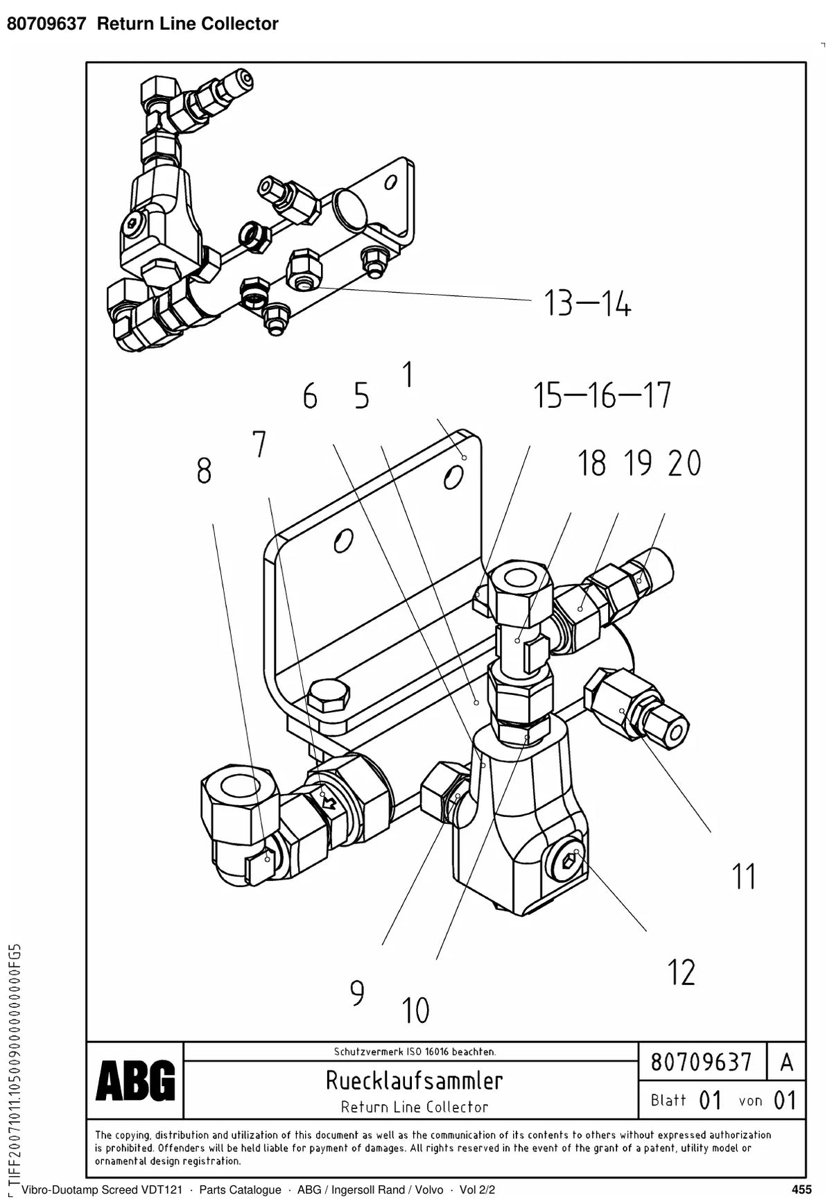 ABG VDT121 Ingersoll Rand — vista explodida 4