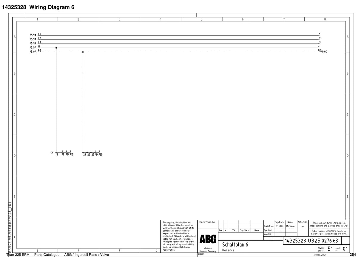ABG Titan 225 EPM Ingersoll Rand — vista explodida 2
