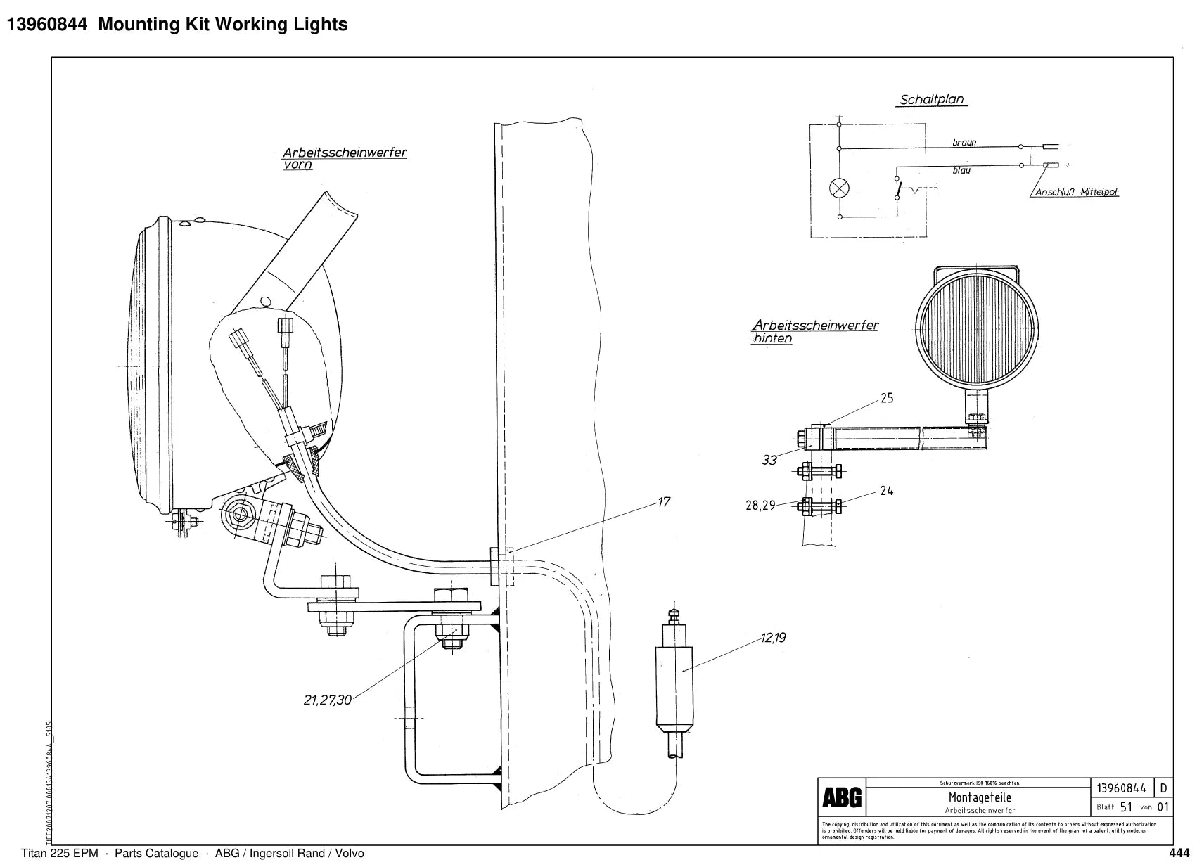 ABG Titan 225 EPM Ingersoll Rand — vista explodida 3
