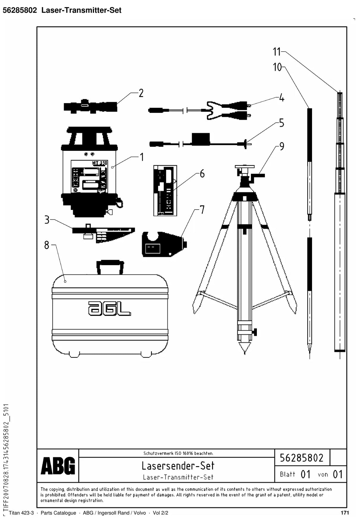 ABG Titan 423-3 Ingersoll Rand — vista explodida 4