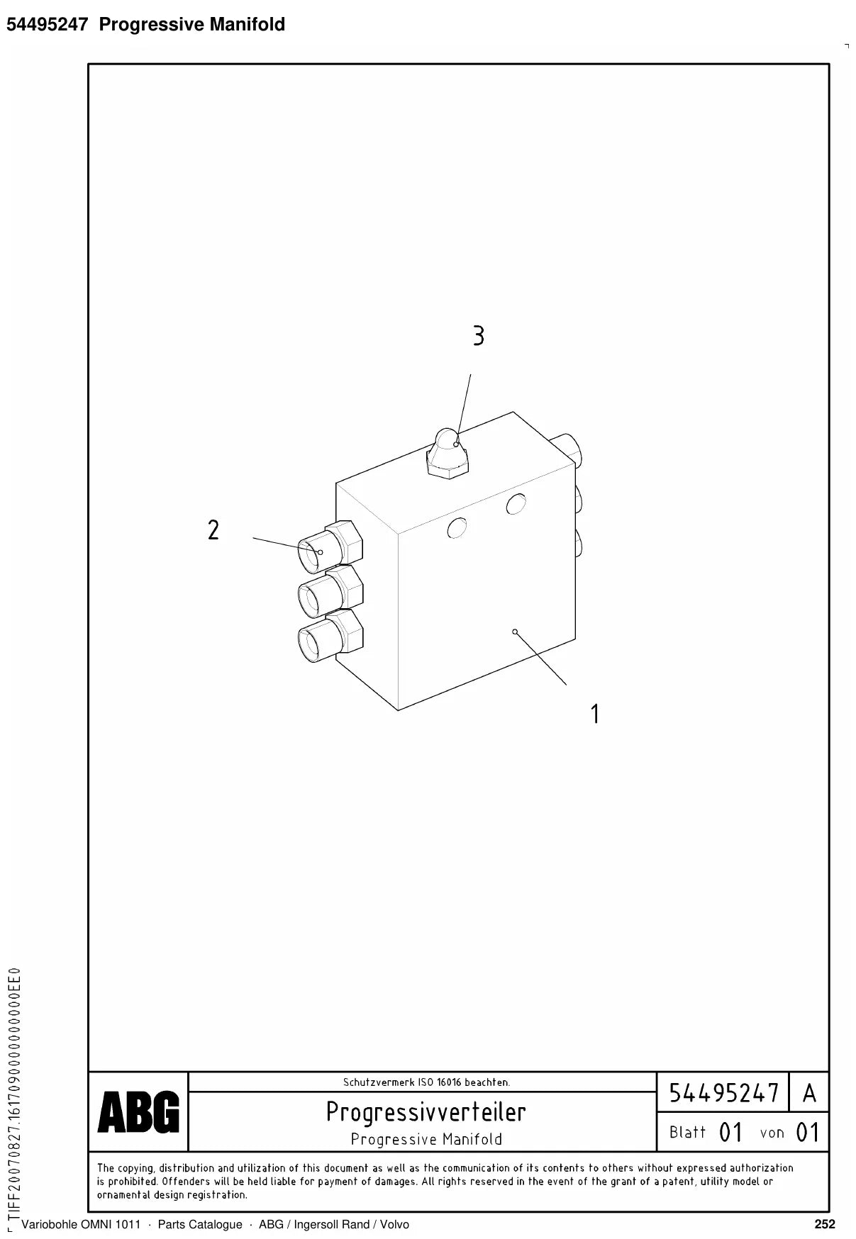 ABG Variobohle OMNI 1011 Ingersoll Rand — vista explodida 3