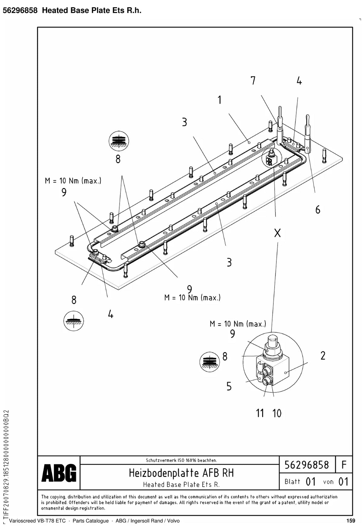 ABG Varioscreed VB-T78 ETC Ingersoll Rand — vista explodida 2