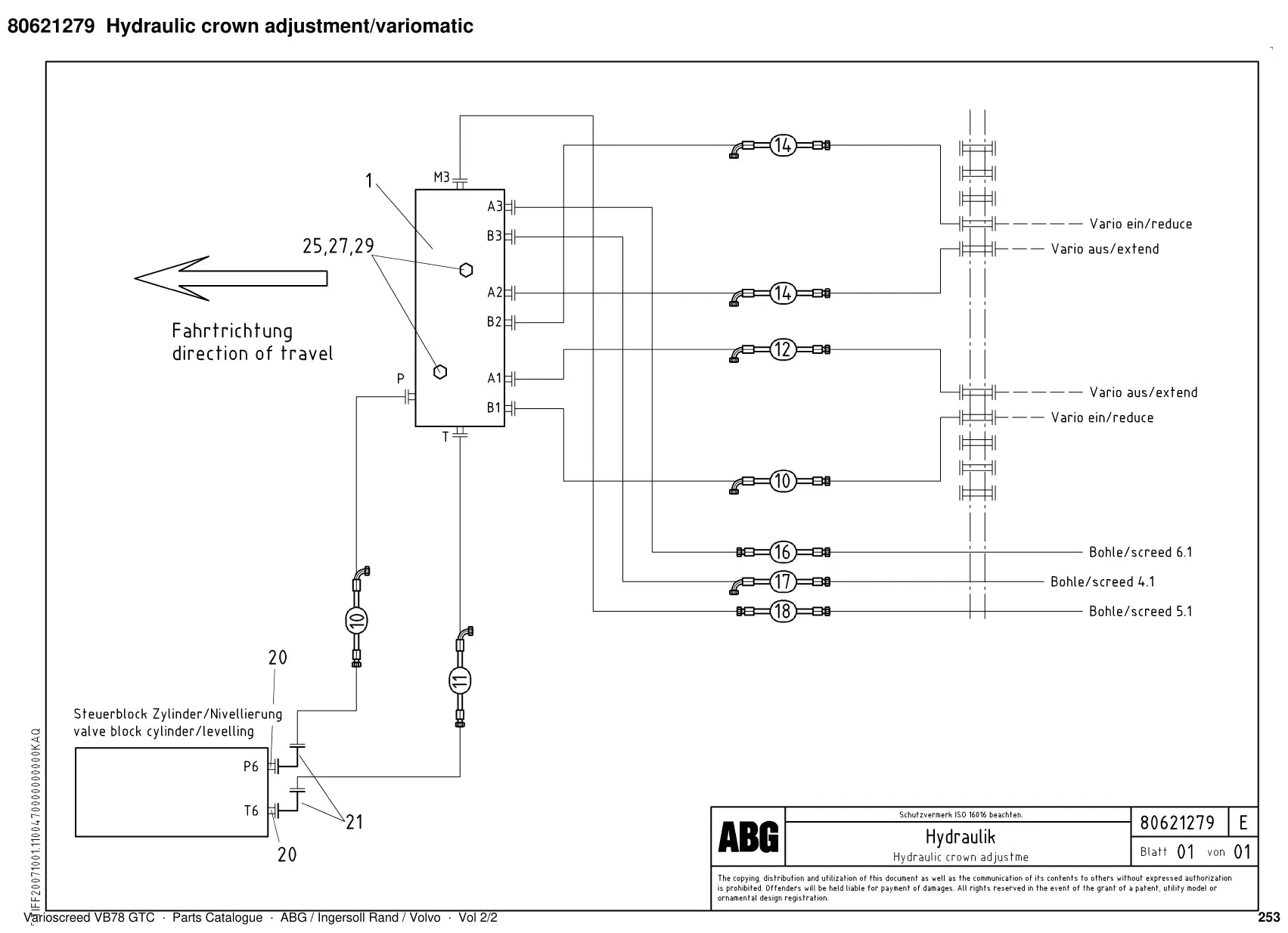 ABG Varioscreed VB78 GTC Ingersoll Rand — vista explodida 4