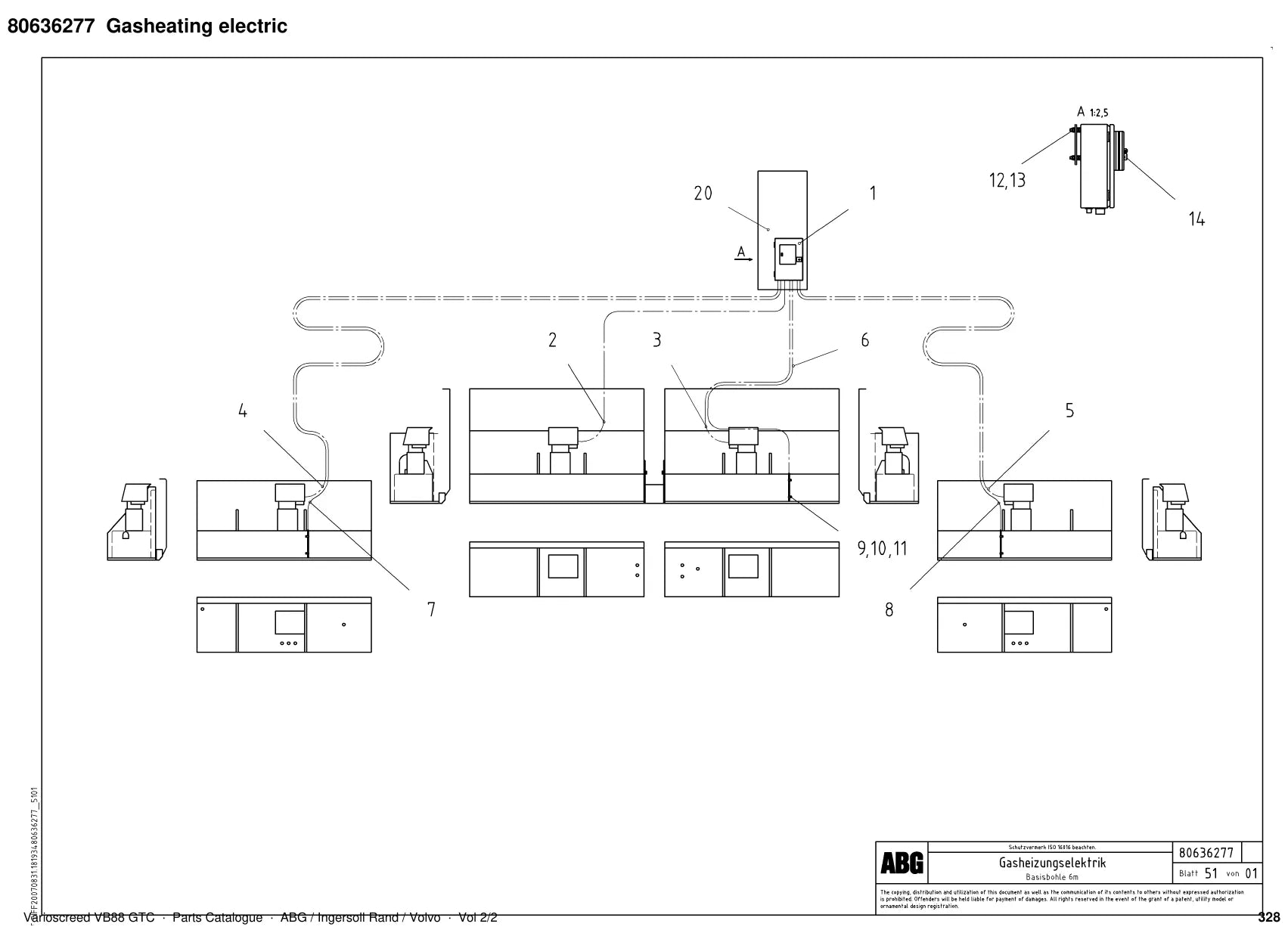 ABG Varioscreed VB88 GTC Ingersoll Rand — vista explodida 4