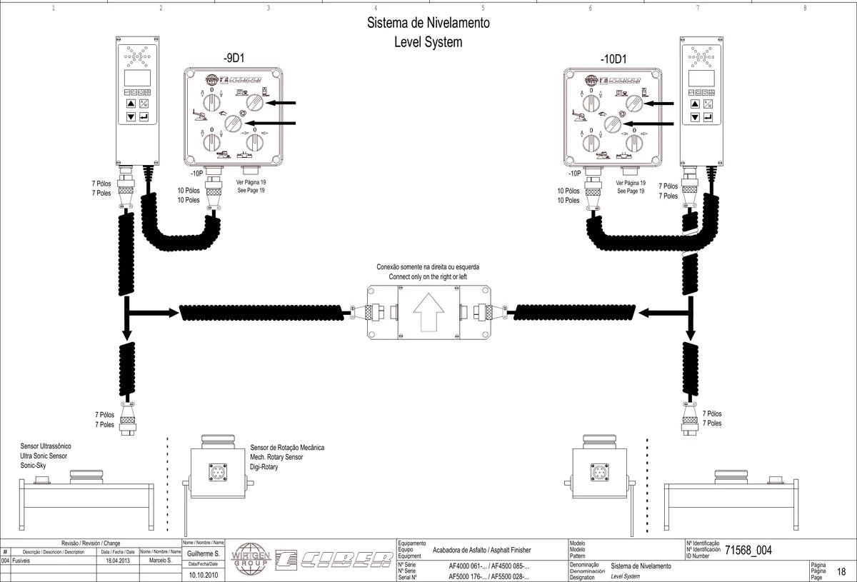 Ciber Circuioto Eletrico de Força e Comando Vibroacabadora 4000 4500 — esquema elétrico, figura técnica 3