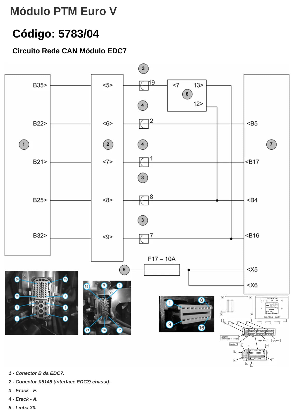 Página do manual de diagnóstico PTM Caminhão pesado Volkswagen Constellation Euro 5 — esquema elétrico e passo a passo (amostra 1)
