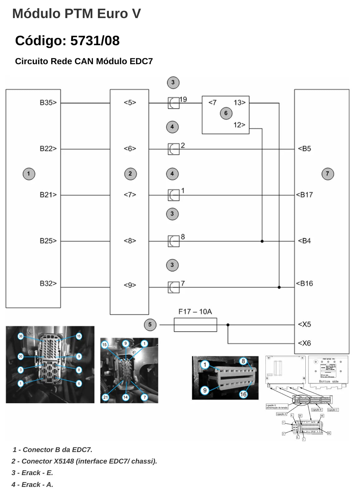 Página do manual de diagnóstico PTM Caminhão pesado Volkswagen Constellation Euro 5 — esquema elétrico e passo a passo (amostra 2)