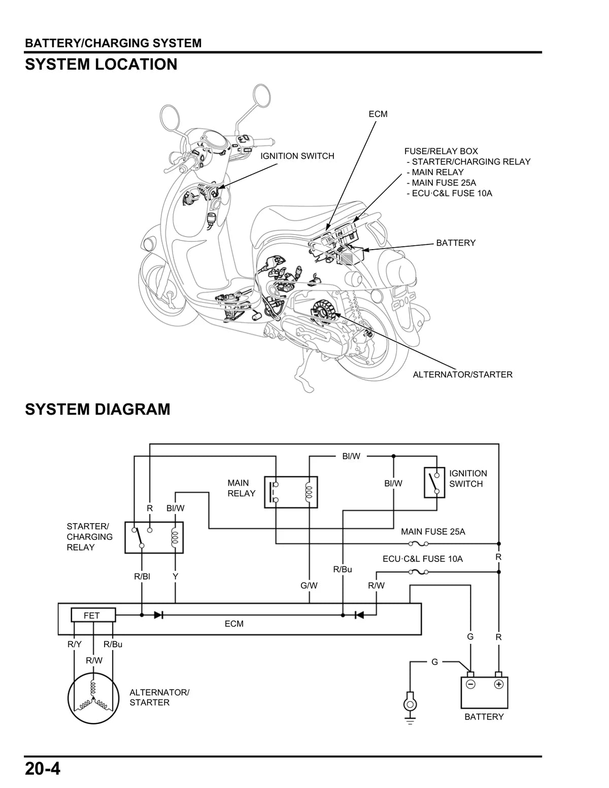 Honda NCW50 2023 — motocicleta, figura técnica 4