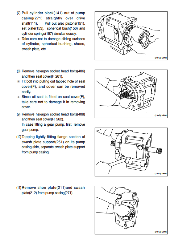 Manual De Serviço HYUNDAI - R210LC-7A - Escavador Hidráulico