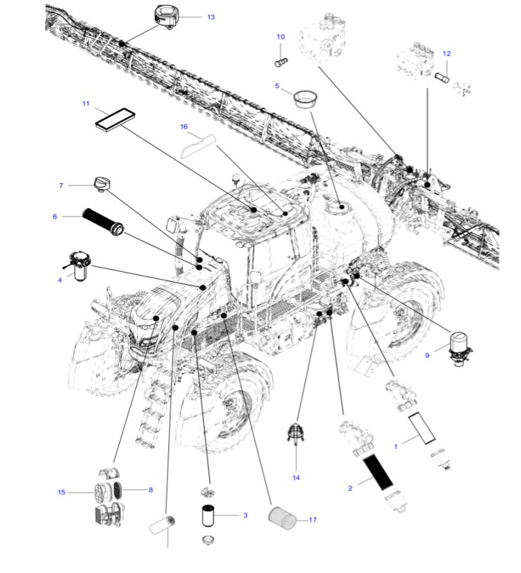 MF530R Pulverizador Massey Fergusson - Catalogo de Pecas Completo