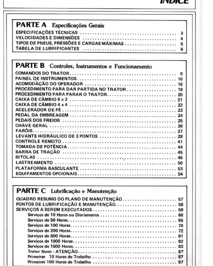 Manual Instruções Operador Tratores Cbt 8040 Simples 4x2