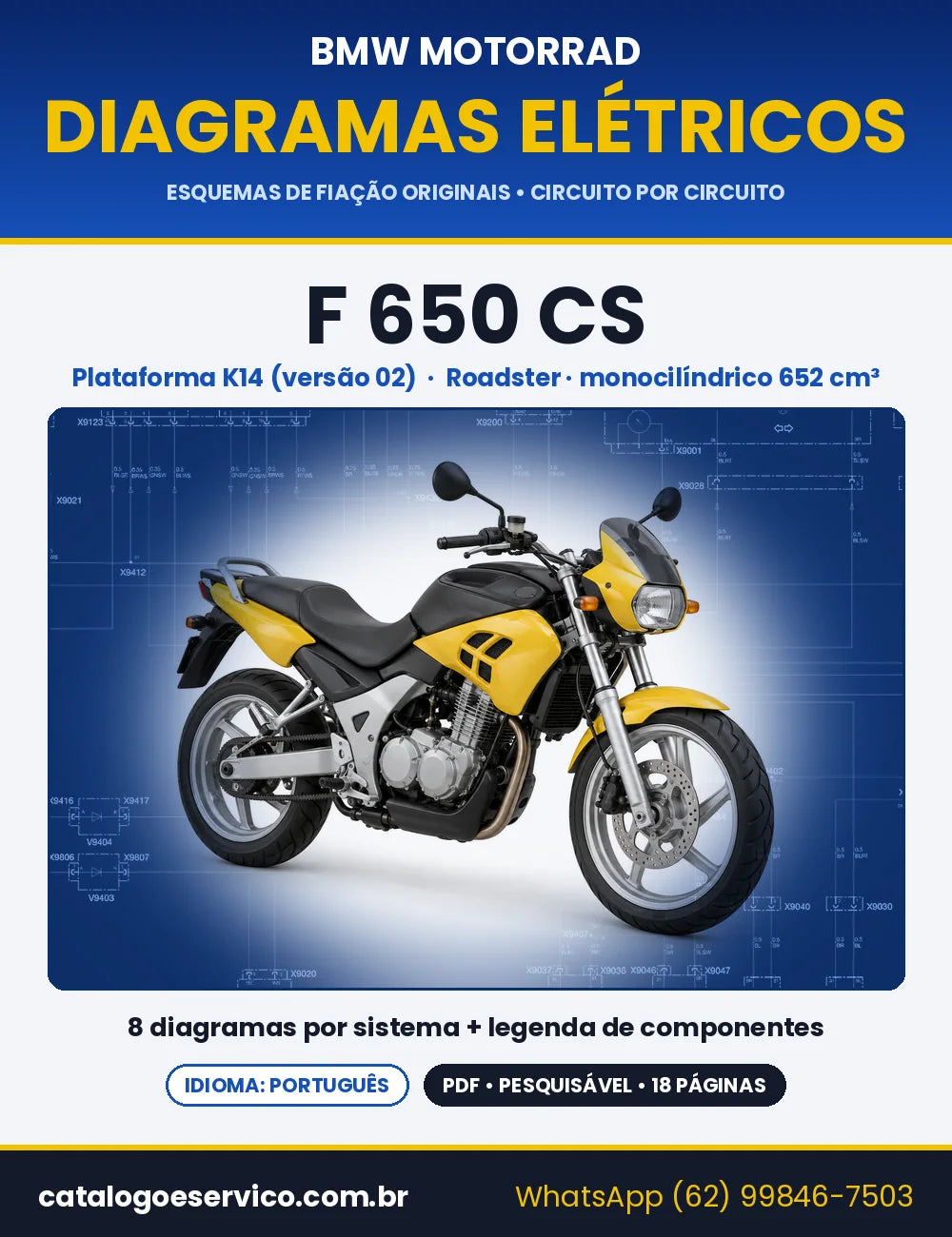 Capa do Diagrama Elétrico BMW F 650 CS em PDF