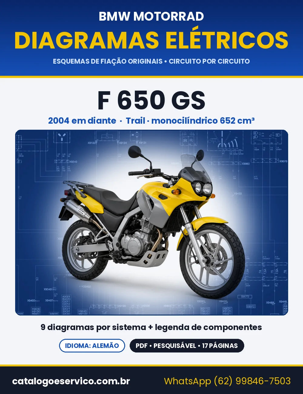 Capa do Diagrama Elétrico BMW F 650 GS em PDF