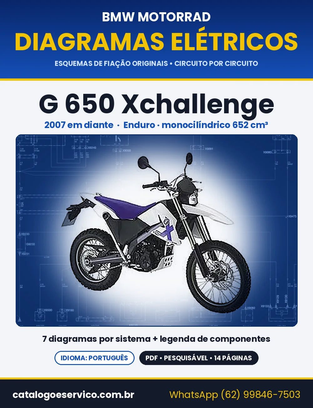 Capa do Diagrama Elétrico BMW G 650 Xchallenge em PDF