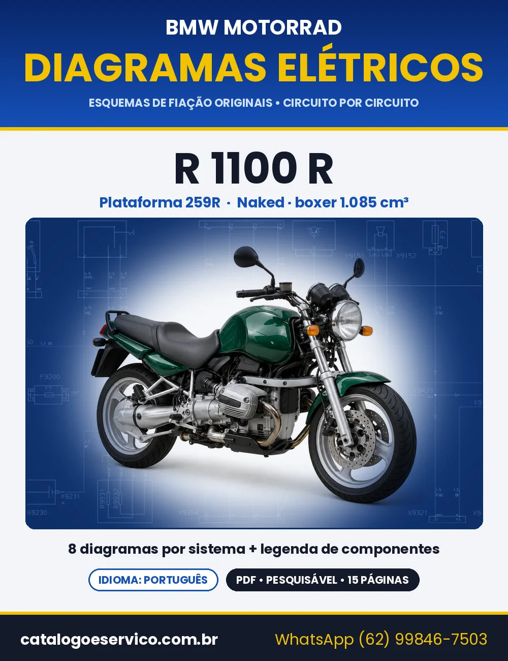 Capa do Diagrama Elétrico BMW R 1100 R em PDF