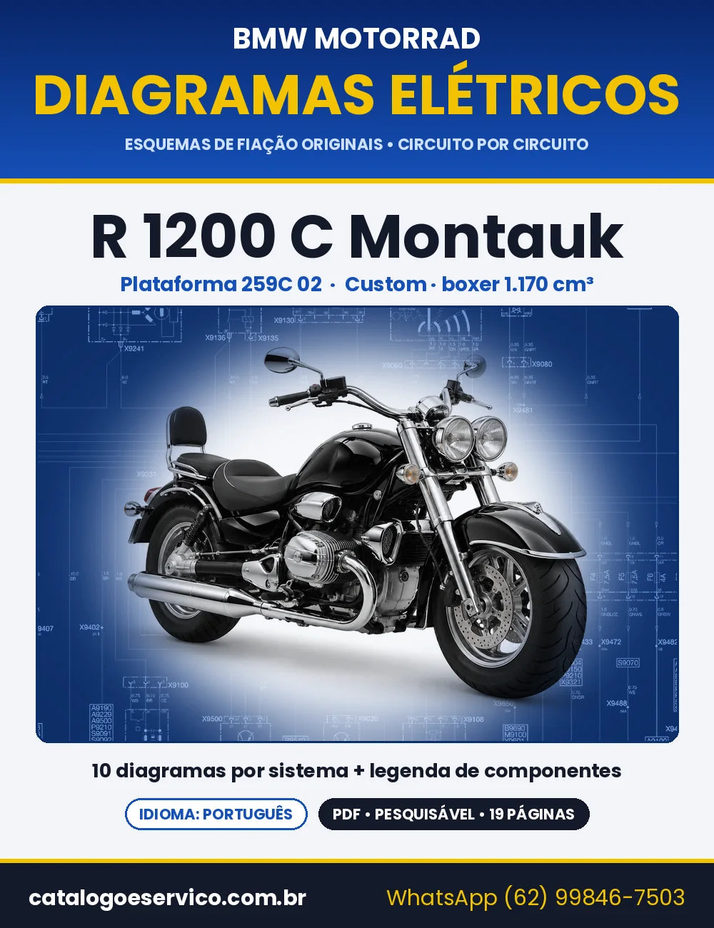 Capa do Diagrama Elétrico BMW R 1200 C Montauk em PDF