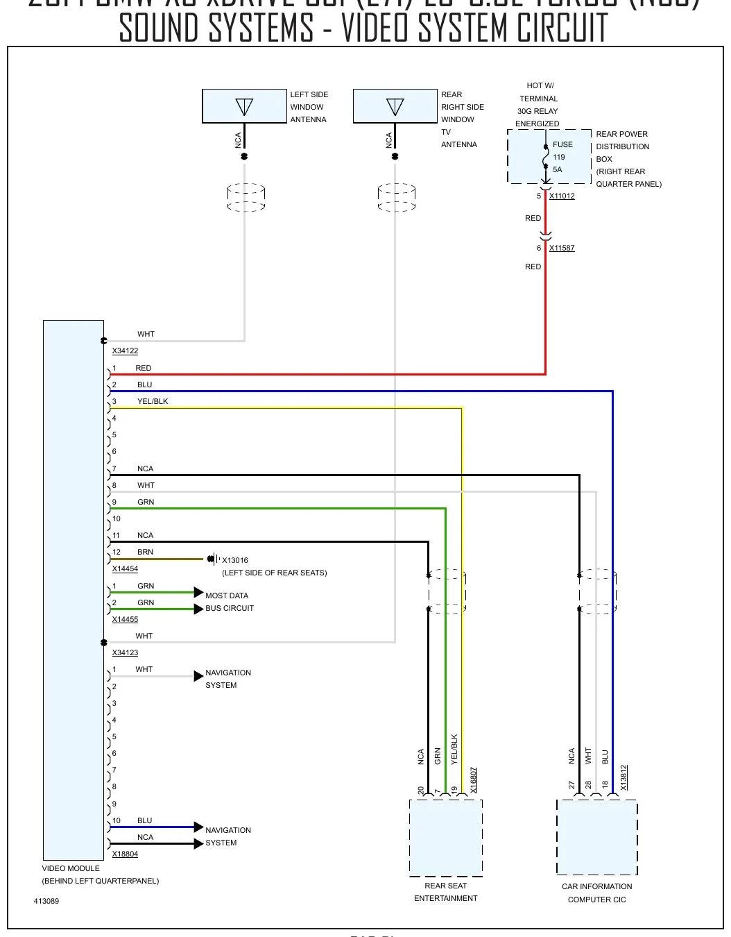 Diagrama Elétrico BMW X6 xDrive 35i — prancha de circuito 2