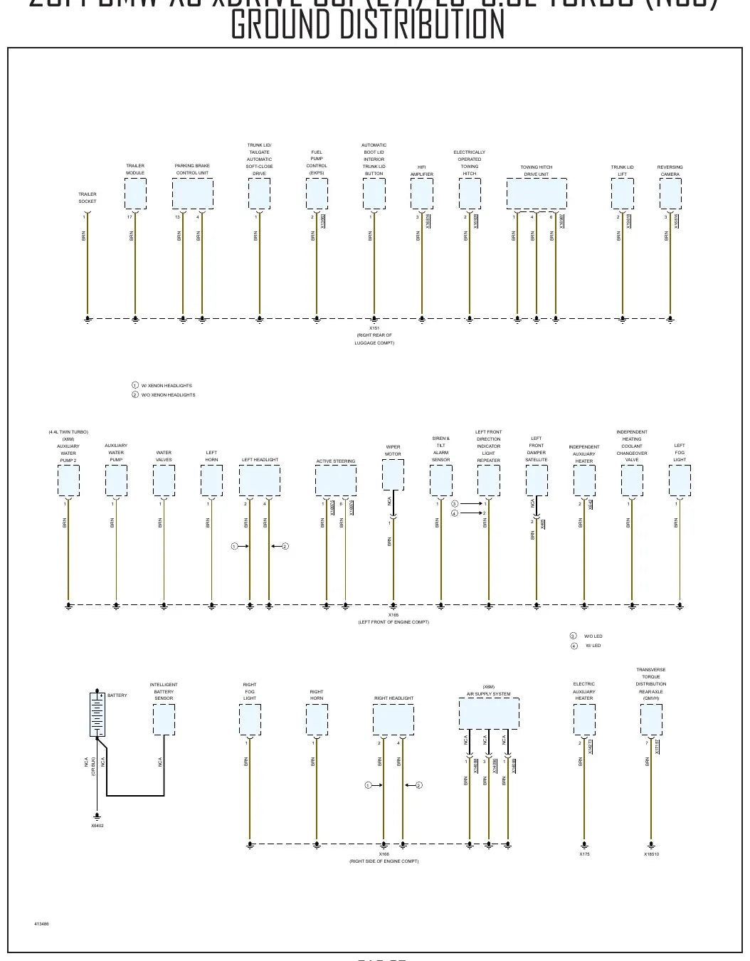 Diagrama Elétrico BMW X6 xDrive 35i — prancha de circuito 3