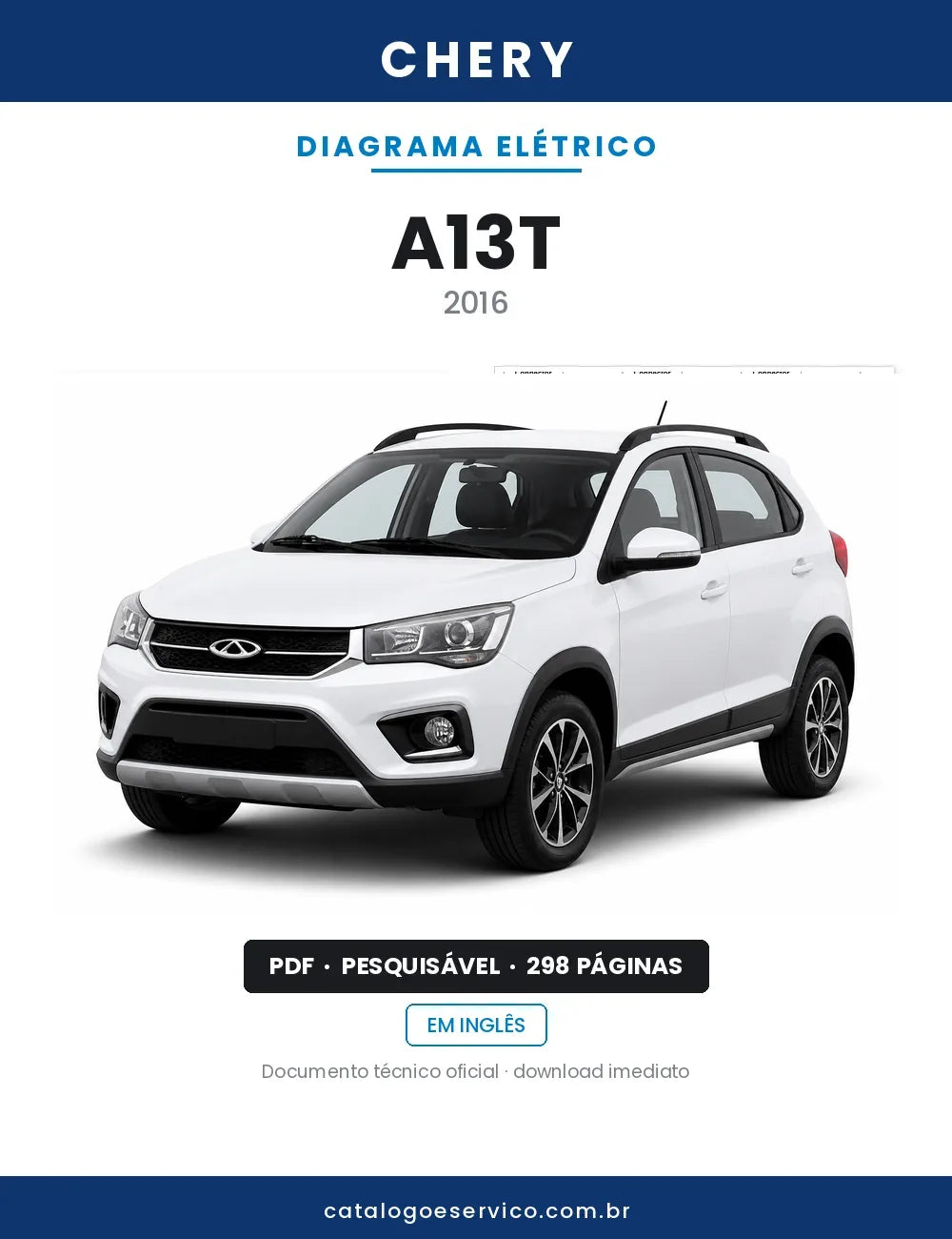 Diagrama Elétrico Chery A13T — capa
