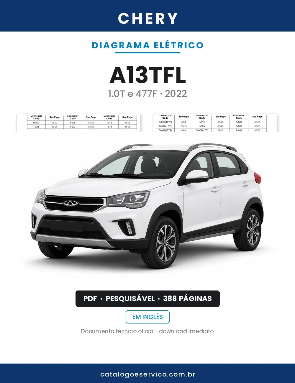 Diagrama Elétrico Chery A13TFL — capa