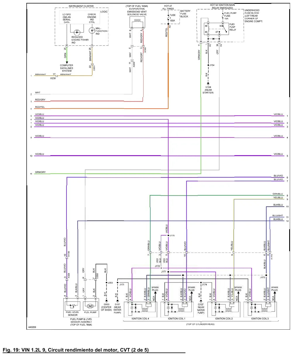 Diagrama Elétrico Chevrolet Beat — prancha de circuito 3