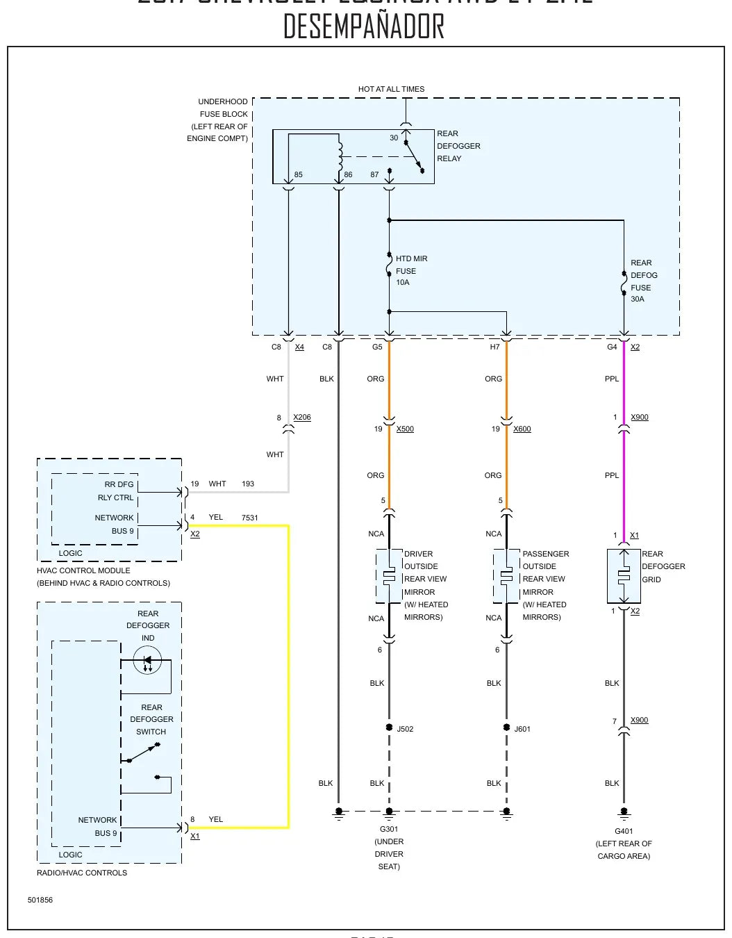 Diagrama Elétrico Chevrolet Equinox — prancha de circuito 2
