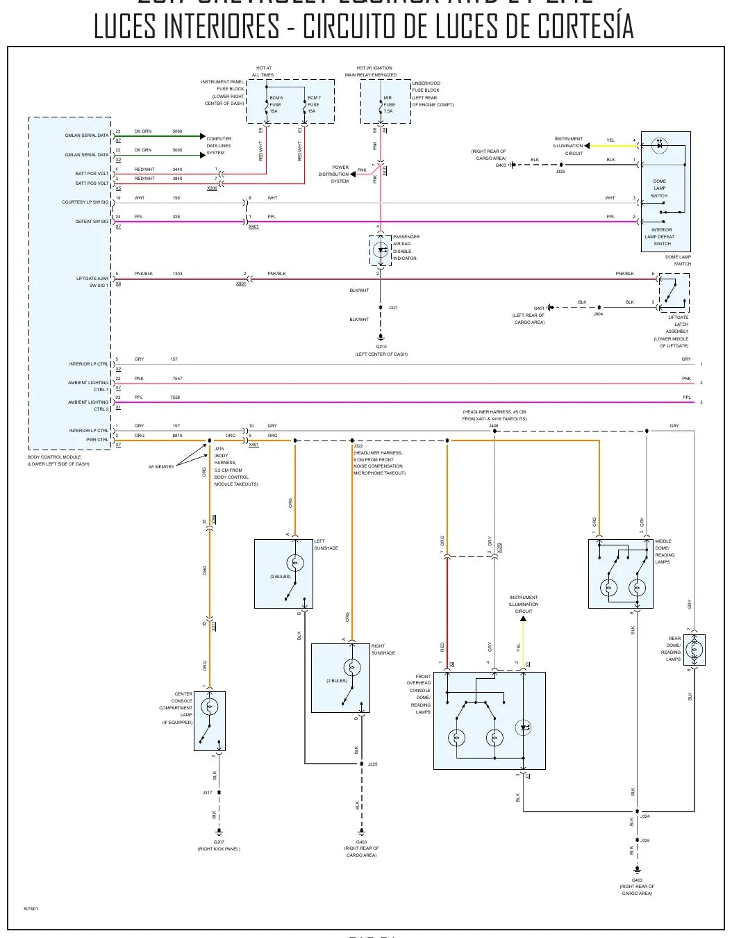 Diagrama Elétrico Chevrolet Equinox — prancha de circuito 4