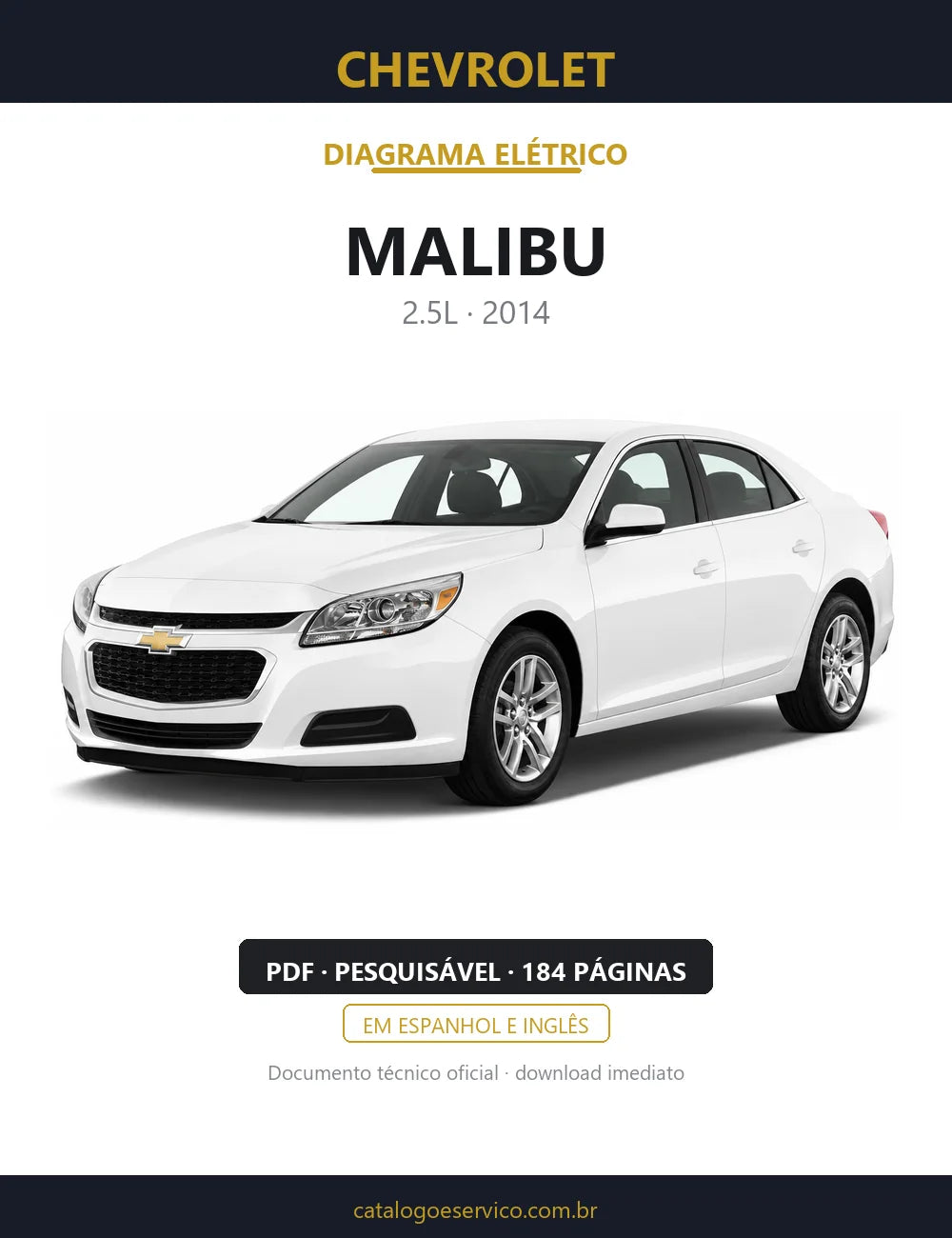 Diagrama Elétrico Chevrolet Malibu — capa