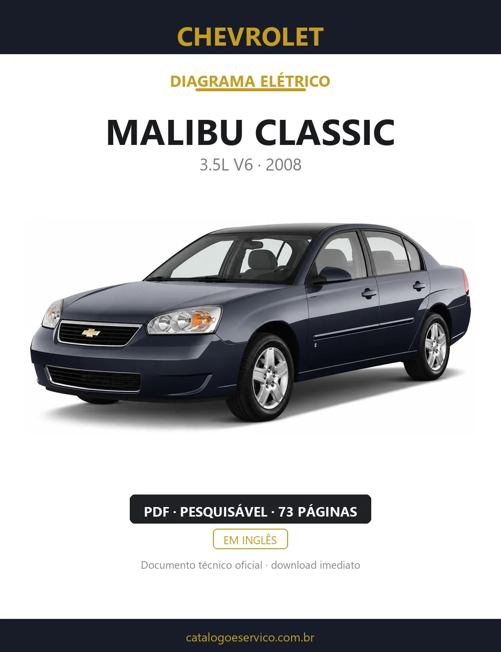 Diagrama Elétrico Chevrolet Malibu Classic — capa