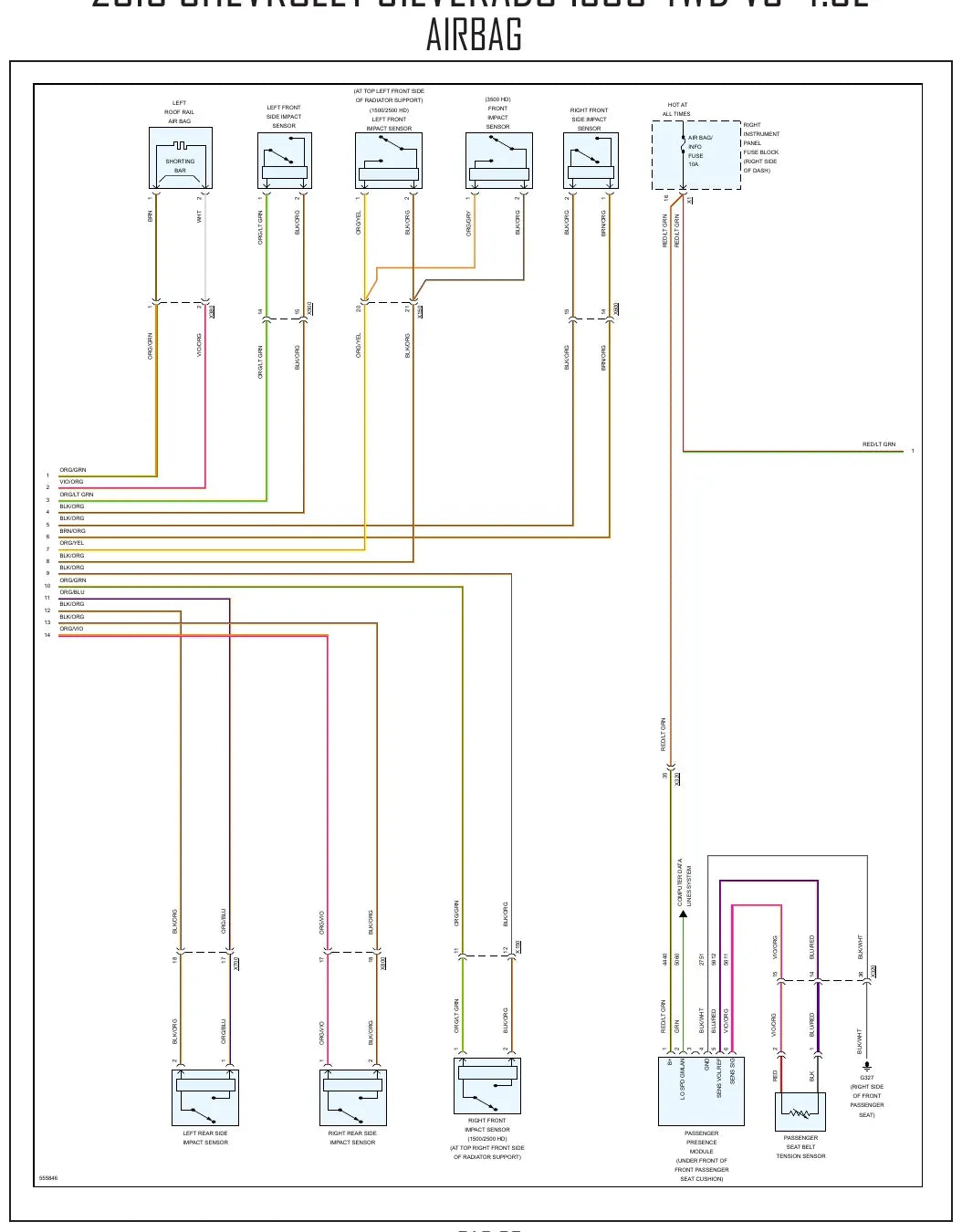 Diagrama Elétrico Chevrolet Silverado 1500 — prancha de circuito 1