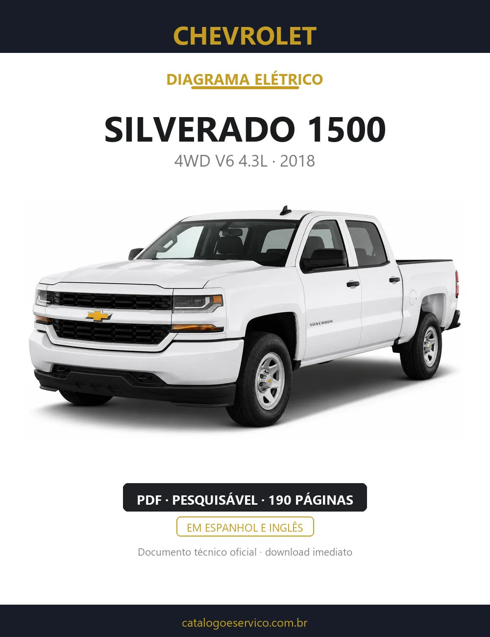 Diagrama Elétrico Chevrolet Silverado 1500 — capa