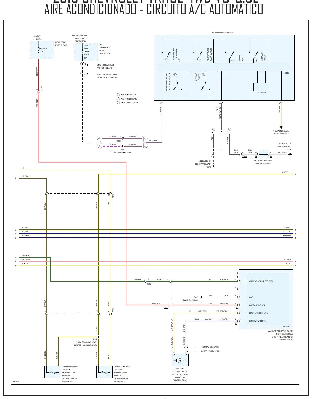Diagrama Elétrico Chevrolet Tahoe — prancha de circuito 4