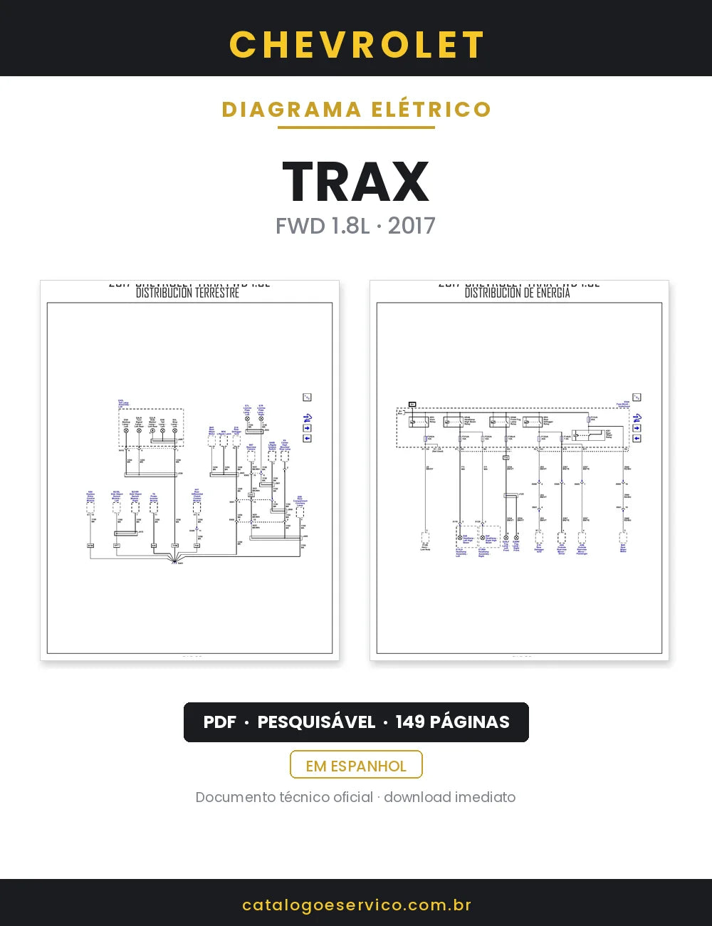 Diagrama Elétrico Chevrolet Trax — capa