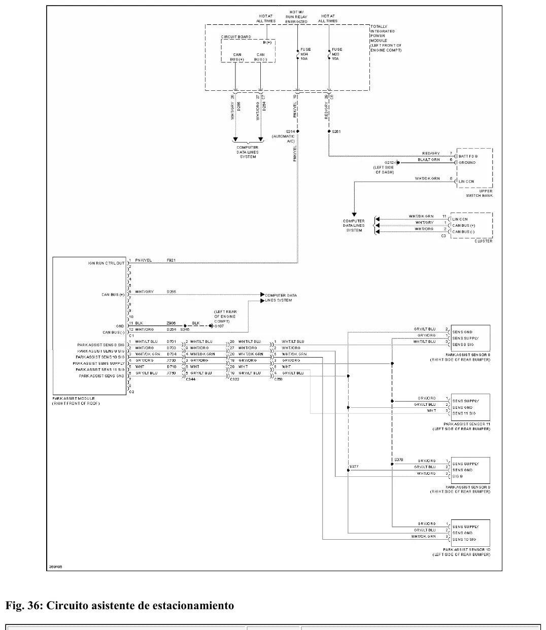Diagrama Elétrico Dodge Ram 3500 HD Chassi Cabine — prancha de circuito 3