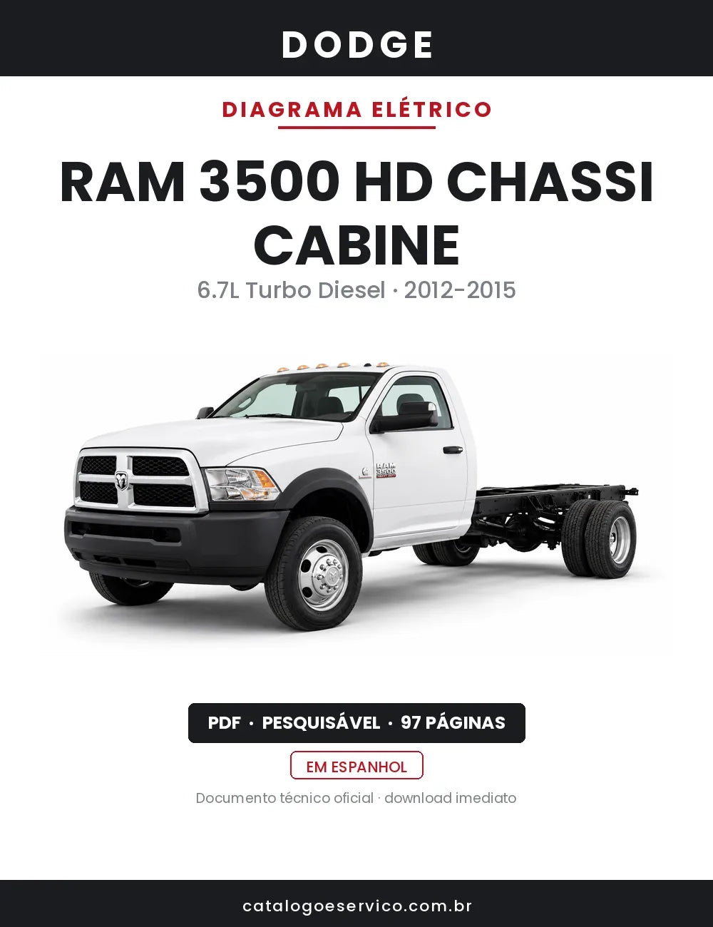 Diagrama Elétrico Dodge Ram 3500 HD Chassi Cabine — capa