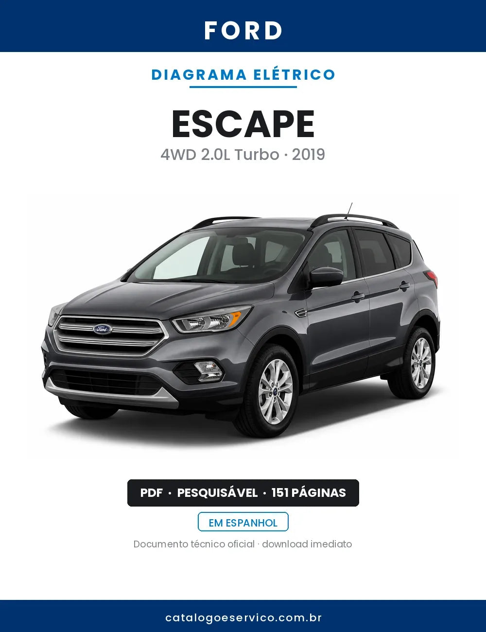 Diagrama Elétrico Ford Escape — capa