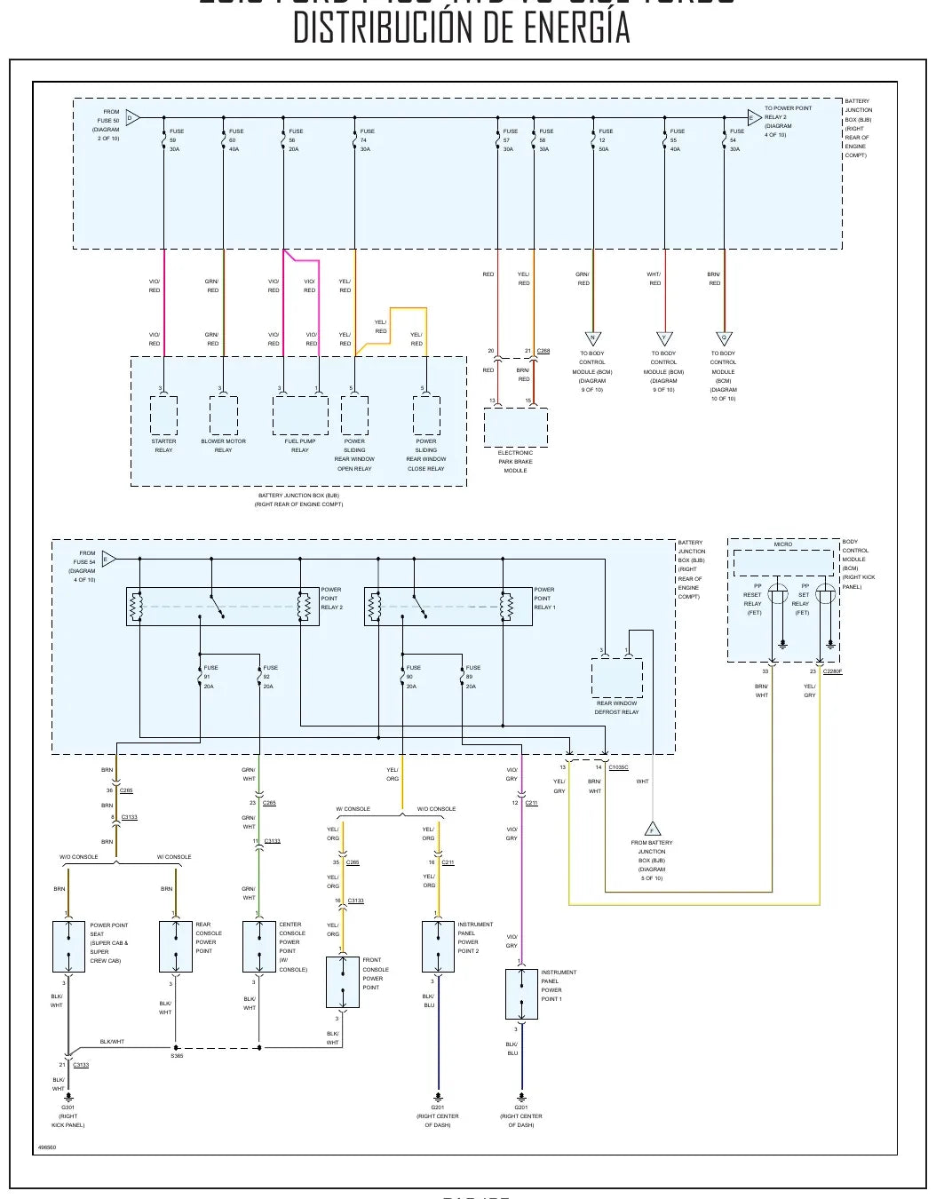 Diagrama Elétrico Ford F-150 — prancha de circuito 4