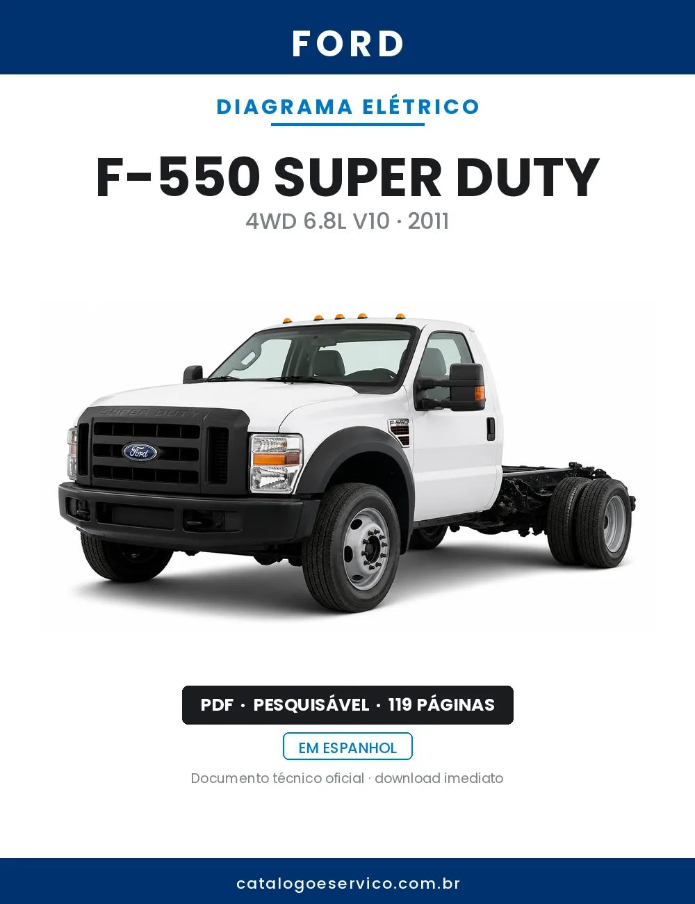 Diagrama Elétrico Ford F-550 Super Duty — capa