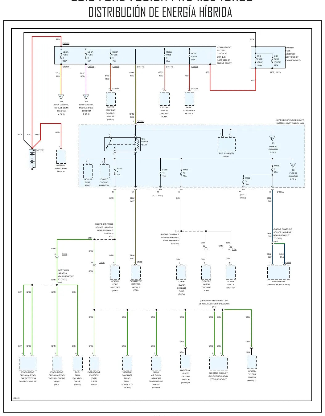Diagrama Elétrico Ford Fusion — prancha de circuito 2