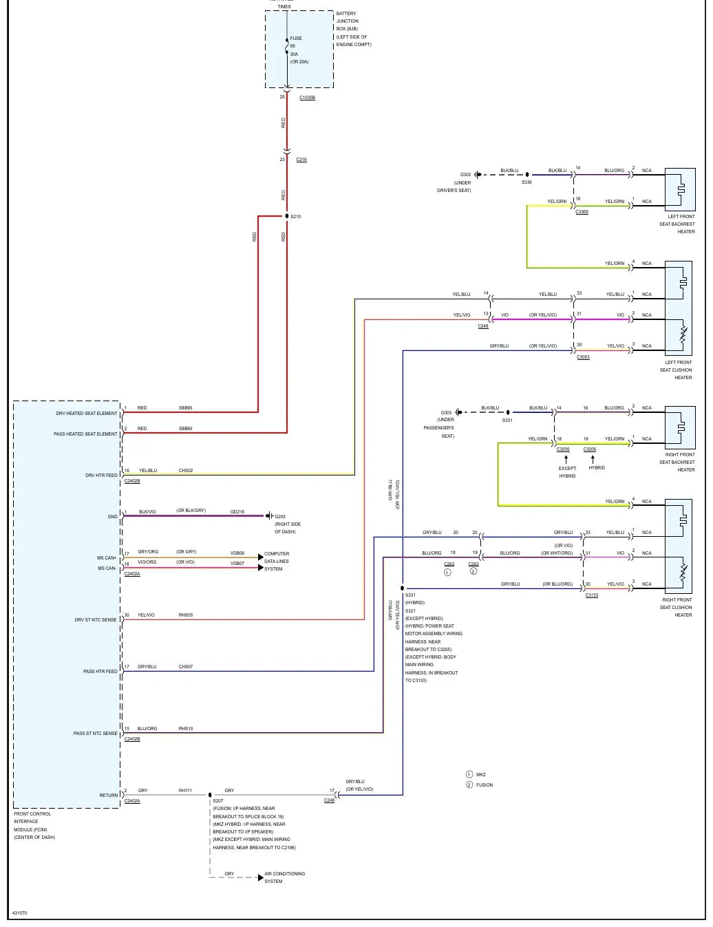Diagrama Elétrico Ford Fusion — prancha de circuito 4