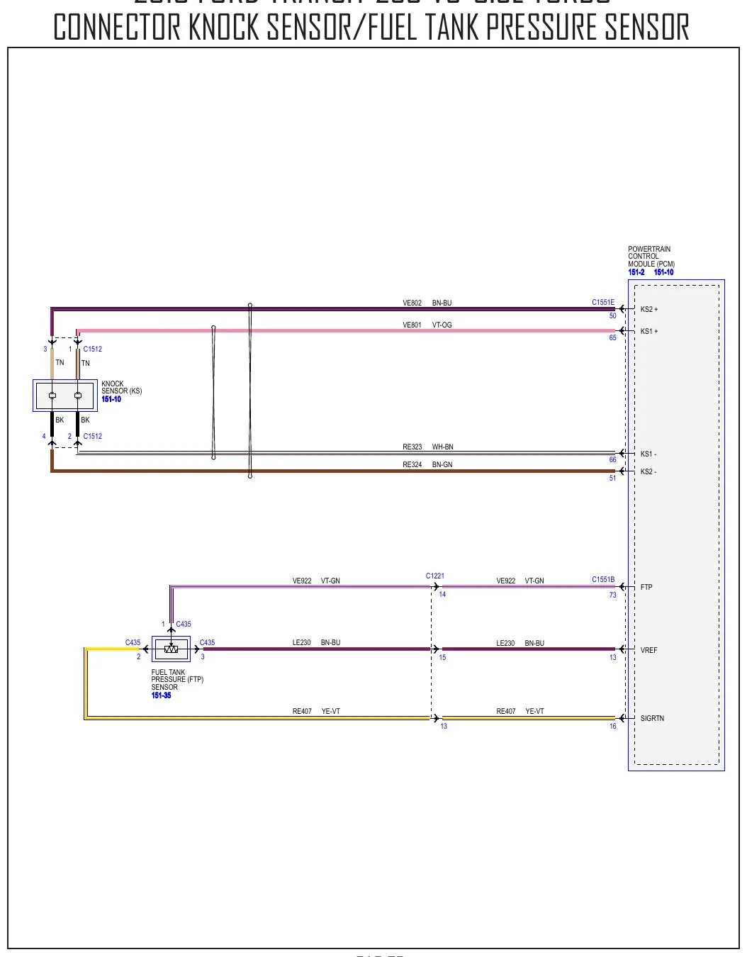 Diagrama Elétrico Ford Transit 250 — prancha de circuito 4