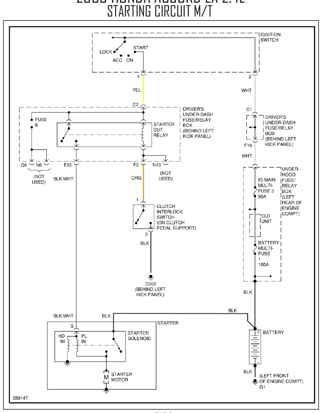 Diagrama Elétrico Honda Accord — prancha de circuito 2